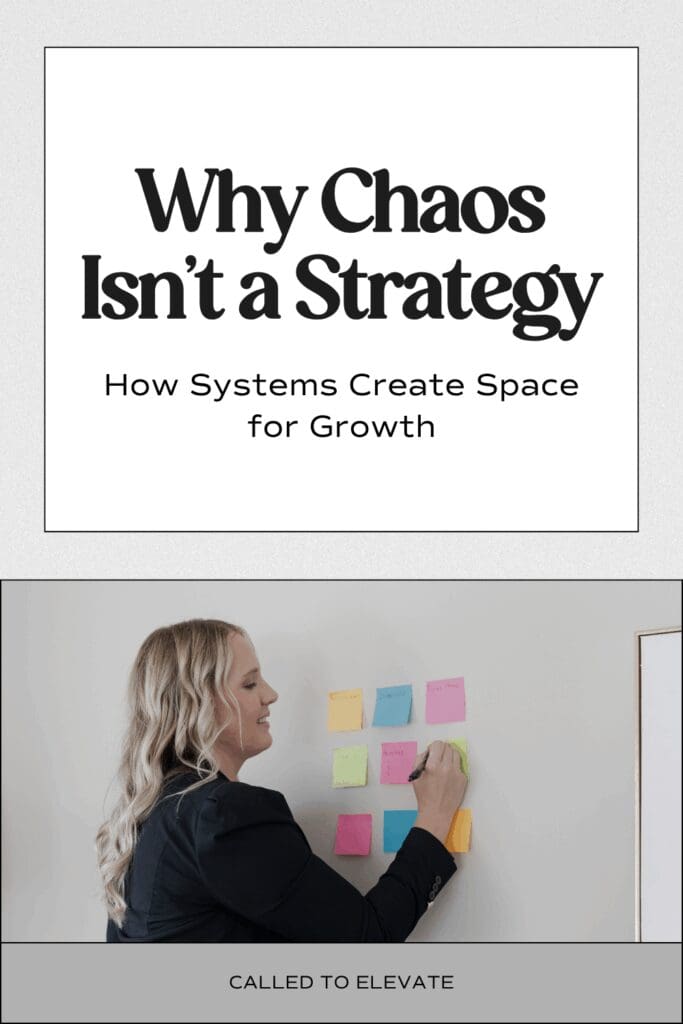 Why Chaos Isn't a Strategy
